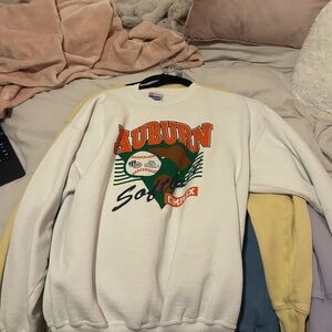 White Auburn Graphic Men's Sweater